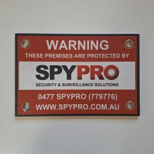 CCTV Security Warning Sign