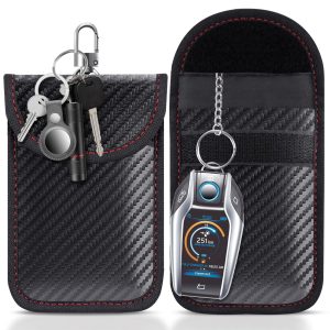 Water-Resistant RF Blocking Key Fob Faraday Pouch